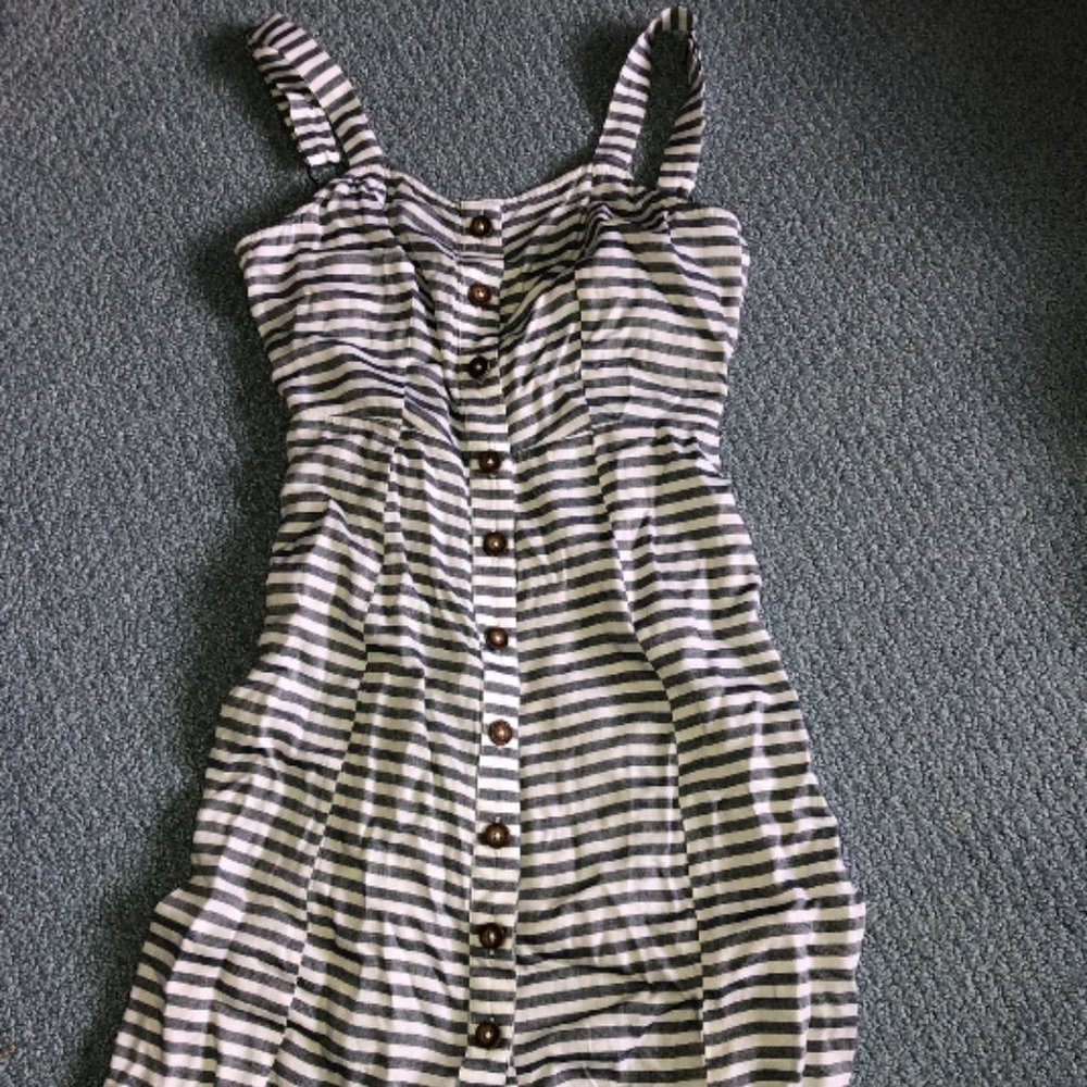 American Eagle Striped Tie Back Dress